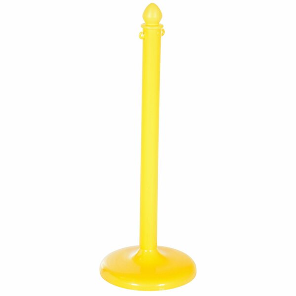 Vestil Yellow Plastic Barricade, Floor Mounting, Plastic, 38.5 H, 14 L, 14 W, Yellow PCB-Y-F